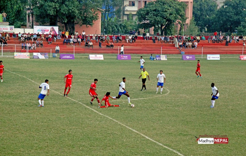 मधेश प्रदेशकै सार्वाधिक धनराशीको वीरगंज गोल्डकप प्रतियोगितामा संकटा क्लब सेमिफाइनलमा 